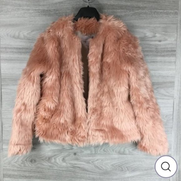 Beautiful Chelsea28 Pink Faux Fur Jacket - Picture 2 of 8